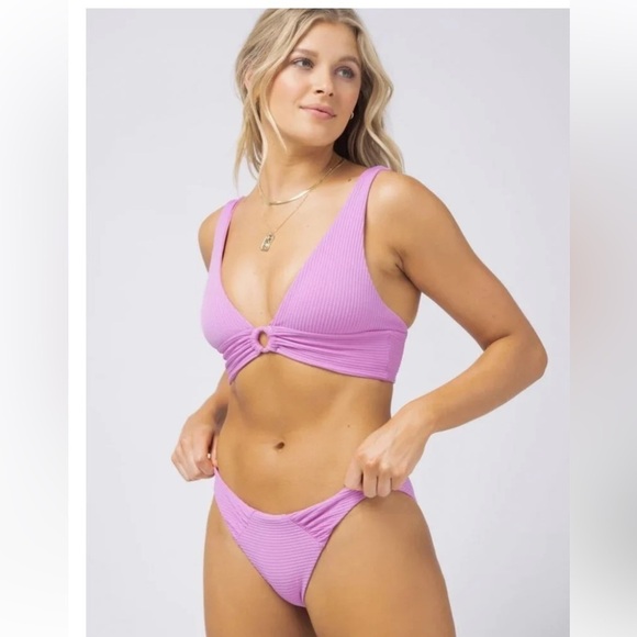 L* Space | Sol Classic Bikini Bottom In Rosebud | XL - Picture 3 of 10